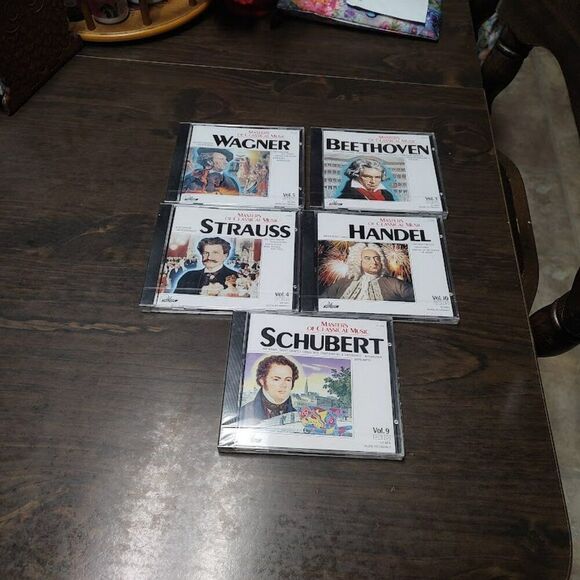 New  Masters Of Classical Music Strauss Handel Wagner Beethoven Schubert CD - Picture 1 of 3